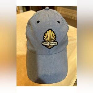 Shell Landing Golf Blue  Strapback Baseball Hat Cap BY PUKKA. ONE SIZE FITS MOST